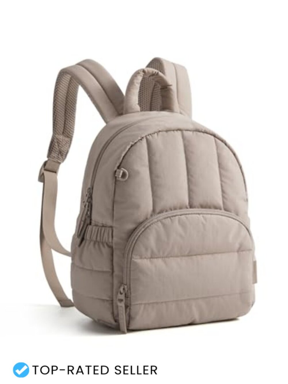 Mini Quilted Puffer Backpack Purse Water-Resistant Lightweight Daypack